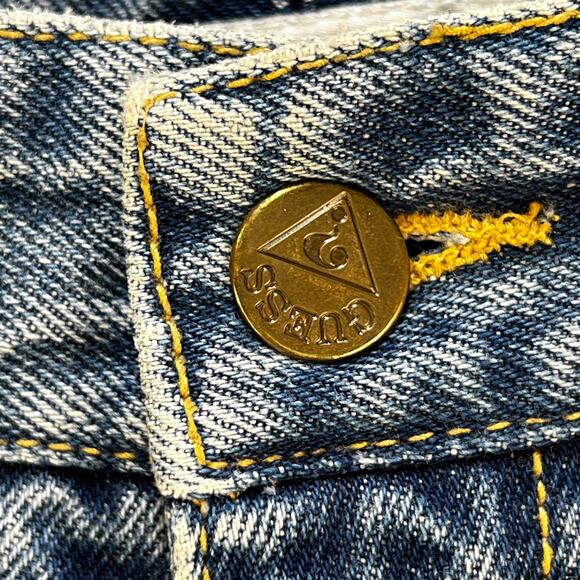 Vintage 80s Guess? Jeans George’s Marciano Blue Denim High Rise - Picture 4 of 10